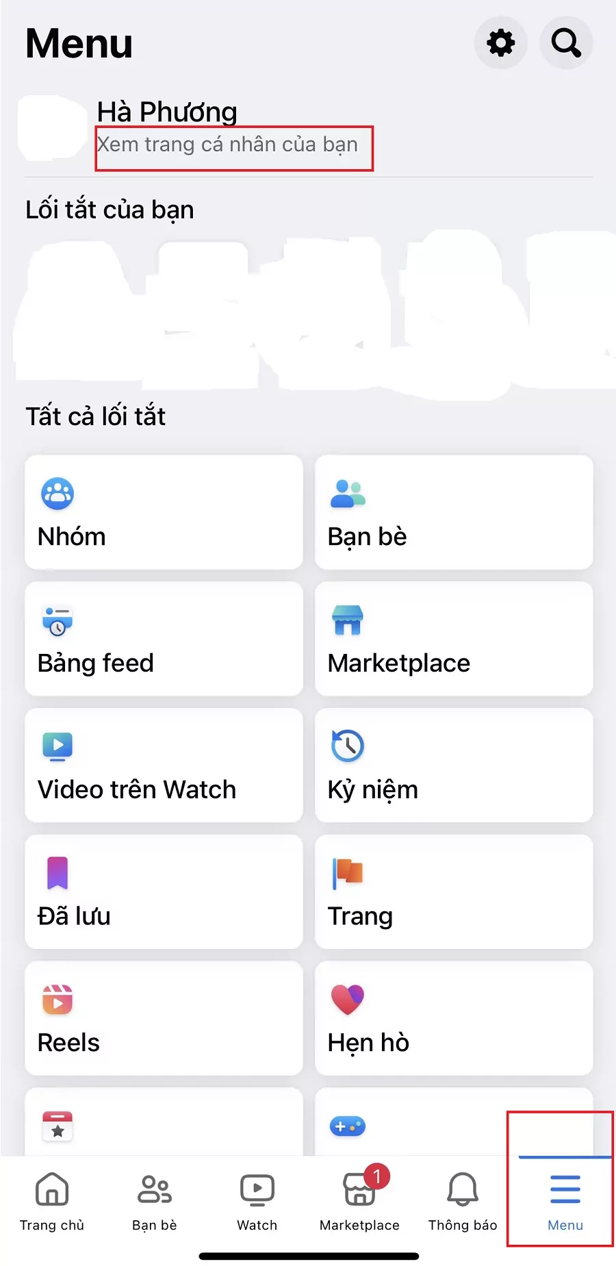 cách vào thùng rác facebook