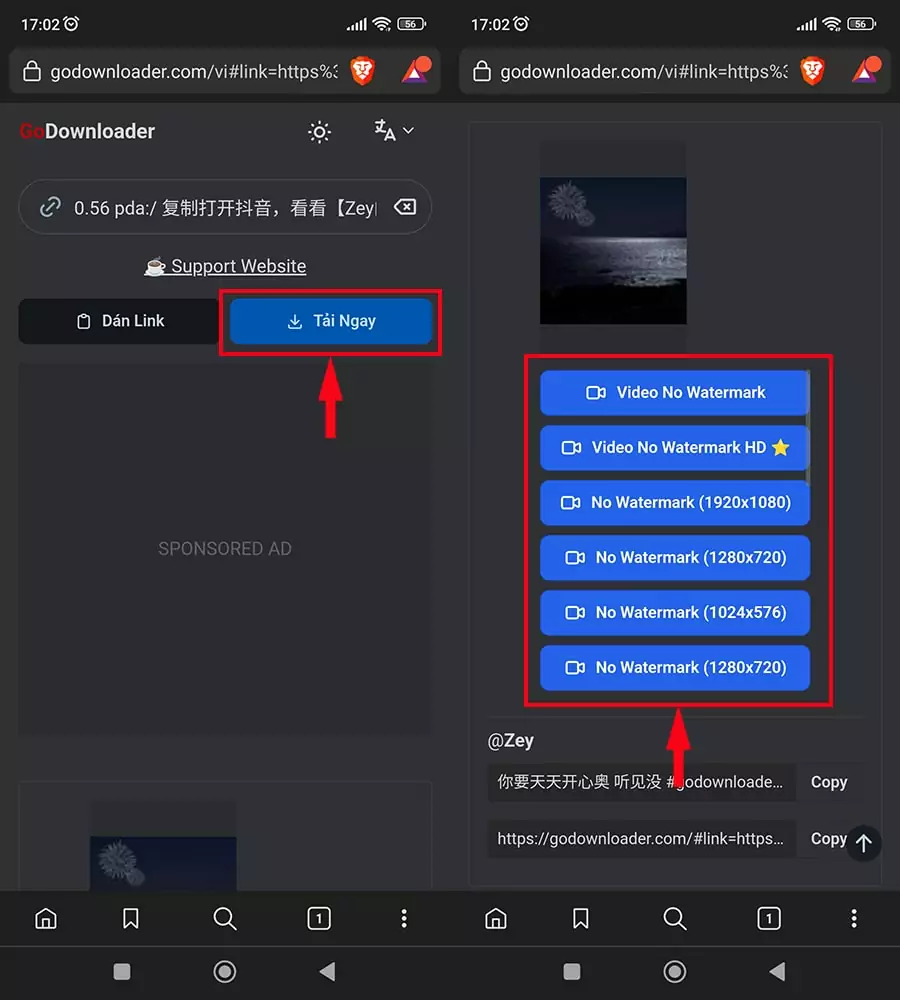 Cách tải video Douyin miễn phí bằng GoDownloader