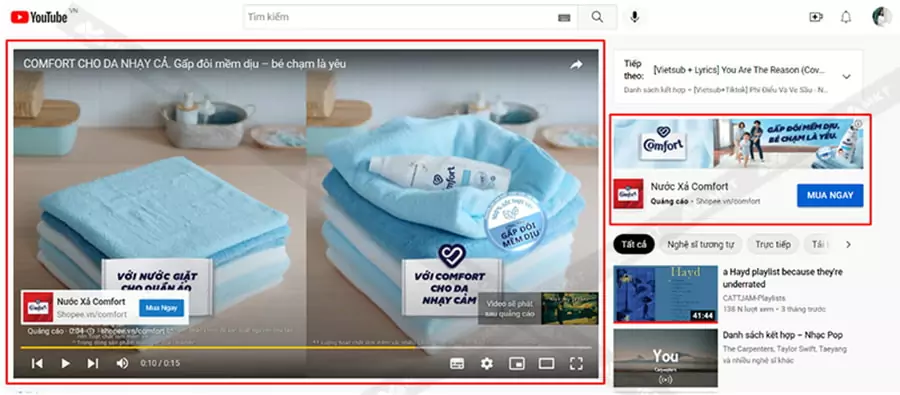 Quảng cáo trong luồng không thể bỏ qua (Non-skippable in-stream ads)