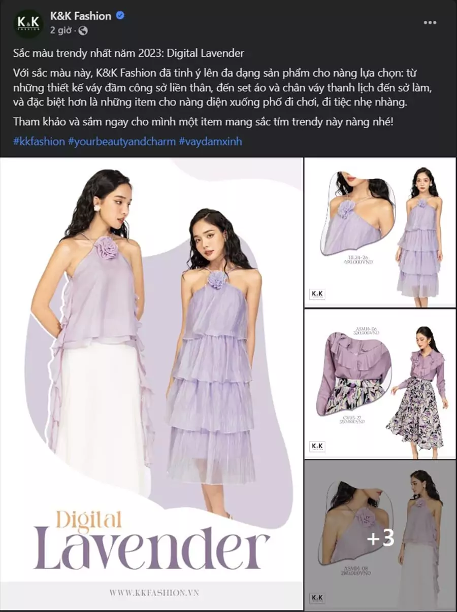 Mẫu content thời trang nữ. Mẫu 6