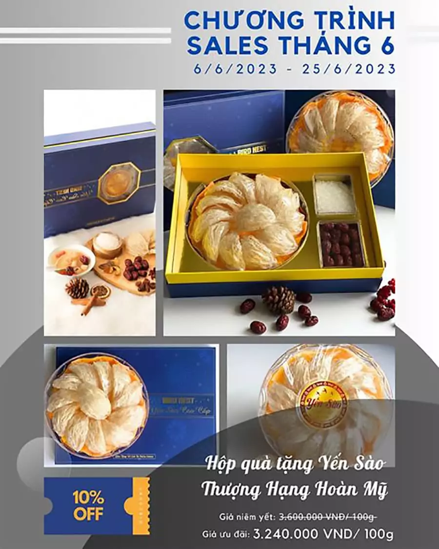 Mẫu stt bán yến sào - Yến sào Hoàn Mỹ