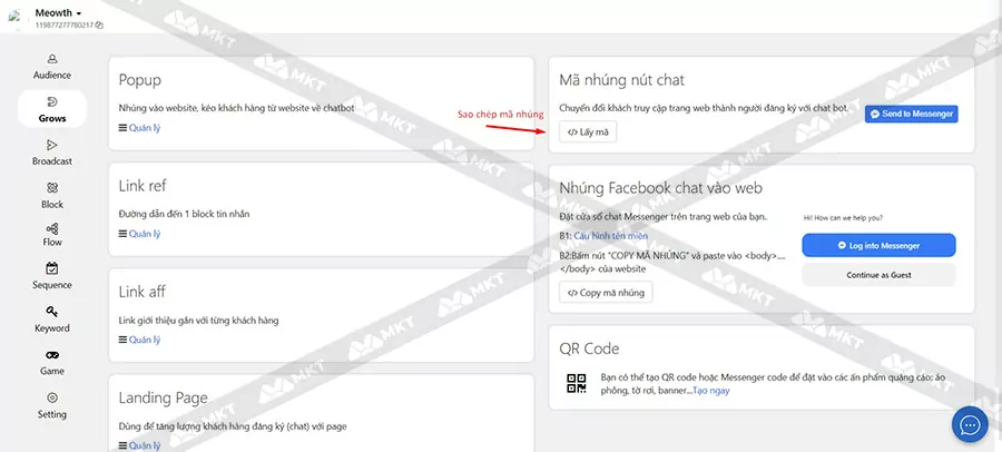 Bạn chỉ cần chèn URL Fanpage, lấy mã nhúng và sau đó chèn vào bên trong 2 thẻ body trên website là được nhé