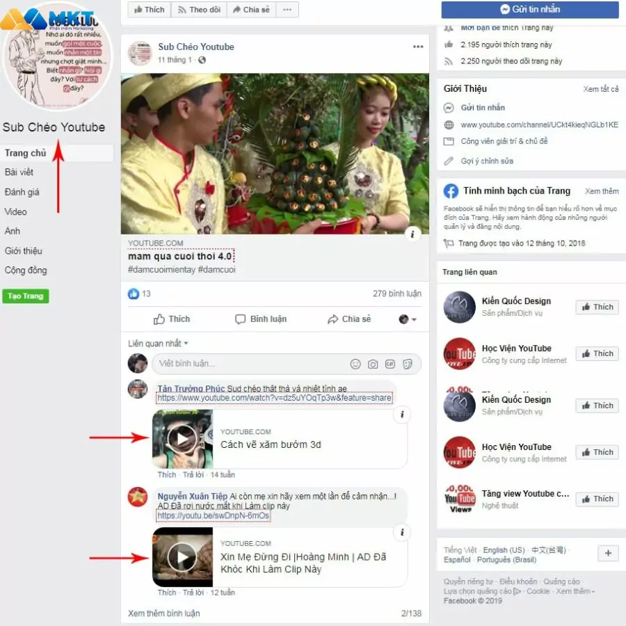 Sub chéo thủ công