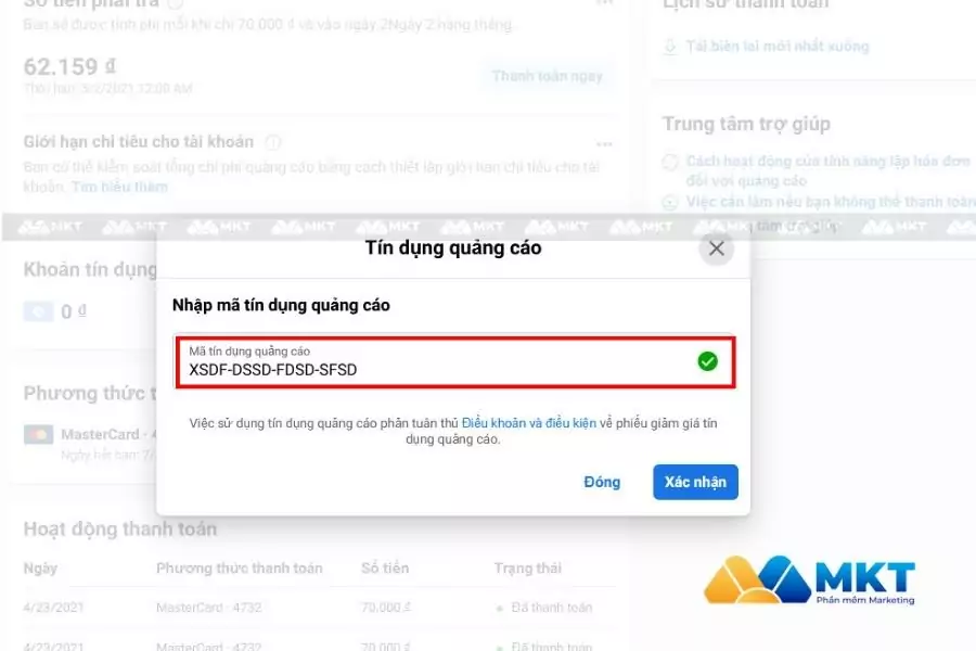 Nhập mã coupon