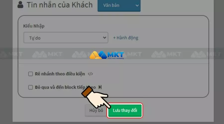Nhấn chọn Lưu thay đổi sau khi bạn đã hoàn thành