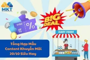 Mẫu content khuyến mãi 20/10