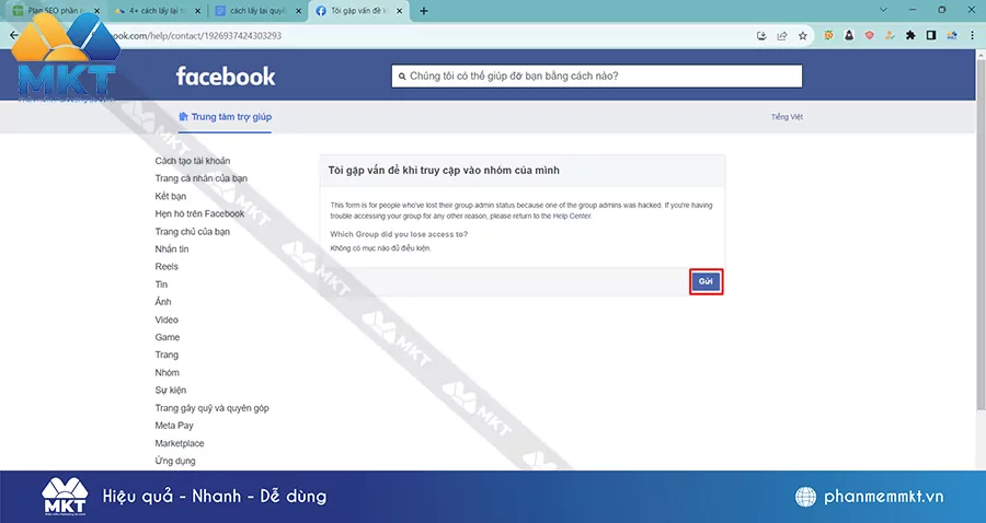Cách lấy lại Group Facebook bị mất quyền quản trị viên khi bị hack