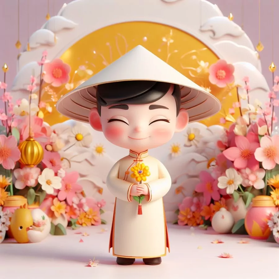 Ảnh avatar Tết 2024 cho nam và nữ