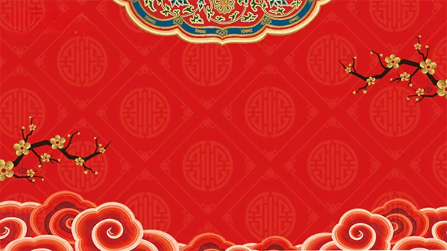 Background Tết 2024 nền đỏ