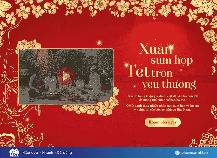 Quảng cáo Tết 2024 thu hút: Xuân sum họp - Tết tròn yêu thương