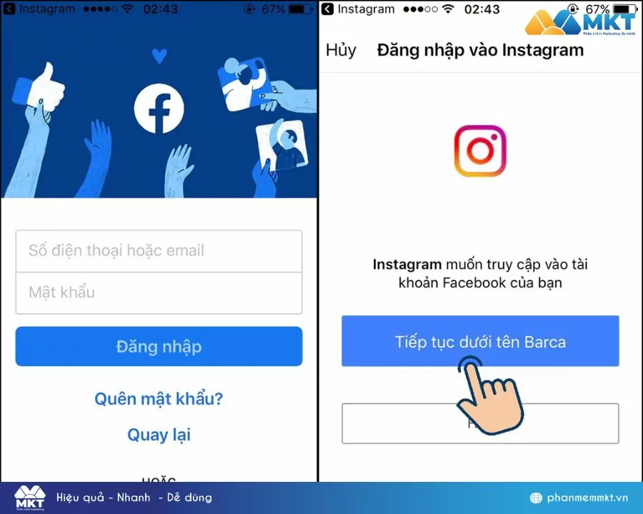 Cách bật lại đồng bộ Instagram với Facebook