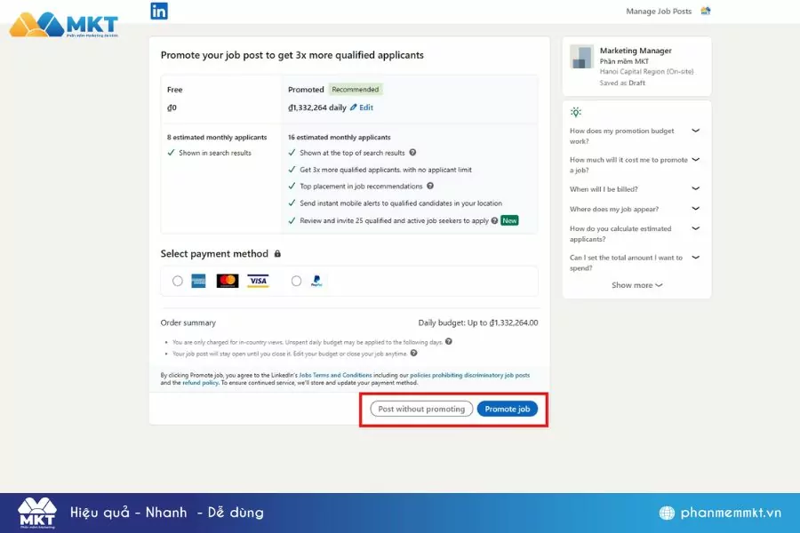 Cách đăng tin tuyển dụng trên LinkedIn